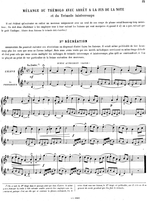 Jules Cottin - Bearbeitung der Hymne Autrichien (Haydn)